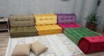 Corner Floor Sofa With Back Support, Modular Large Cushion - Image 7