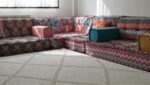 Floor Sofa Couch For Living Room, Oriental L Shaped Seating