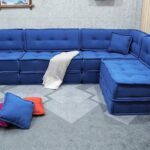 Custom Size Blue Furniture Sectional Couch