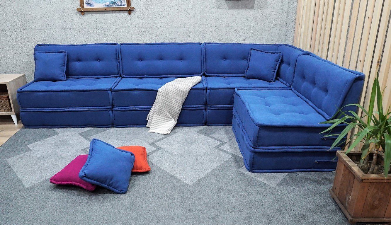 L-corner-Sectional-Sectional-Couch-2.jpg Custom Size Blue Furniture Sectional Couch - Image 1
