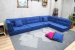 Custom Size Blue Furniture Sectional Couch - Image 5