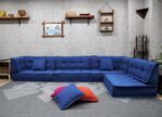 Custom Size Blue Furniture Sectional Couch - Image 6