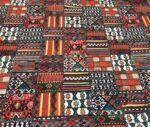Anatolian Ethnic Rug Patterned Cushion and Curtain Fabric - Image 4