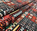 Anatolian Ethnic Rug Patterned Cushion and Curtain Fabric - Image 6