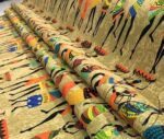 Antique Background African Women Pattern Authentic Fabric - Image 7