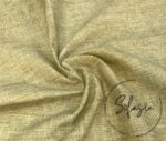 Antique Beige Linen Look Fabric - Image 5