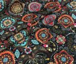 Authentic Mandala Flower Patterned Drape and Curtain Fabric - Image 5