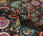 Authentic Mandala Flower Patterned Drape and Curtain Fabric - Image 6