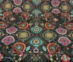 Authentic Mandala Flower Patterned Drape and Curtain Fabric - Image 7