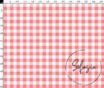 Baked Quince Small Gingham Patterned Fabric