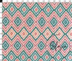 Baklava Ikat Patterned Curtain and Sofa Fabric