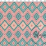 Baklava Ikat Patterned Curtain and Sofa Fabric