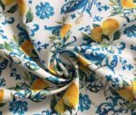Baroque Style Lemon Patterned Sofa and Curtain Fabric - Image 3