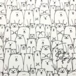 Bears Patterned Children's Fabric