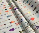 Beige Color Arrow Pattern Fabric - Image 7