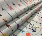 Beige Color Arrow Pattern Fabric - Image 9