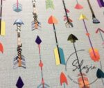 Beige Color Arrow Pattern Fabric - Image 10