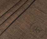 Bitter Brown Linen Look Fabric