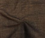 Bitter Brown Linen Look Fabric - Image 4