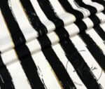 Black and White Antique Striped Fabric - Image 4