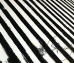 Black and White Antique Striped Fabric - Image 6
