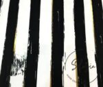 Black and White Antique Striped Fabric - Image 7