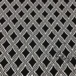 Black and White Baklava Plus Patterned Fabric