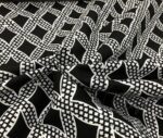 Black and White Baklava Plus Patterned Fabric - Image 5