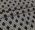 Black and White Baklava Plus Patterned Fabric - Image 6