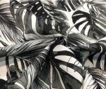 Black and White Camel Sole Patterned Sofa and Curtain Fabric - Image 5