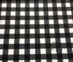 Black and White Classic Plaid Patterned Sofa and Curtain Fabric - Image 9