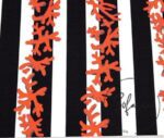 Black and White Coral Branch Patterned Fabric - Image 6