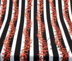 Black and White Coral Branch Patterned Fabric - Image 7