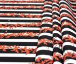 Black and White Coral Branch Patterned Fabric - Image 8