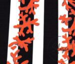 Black and White Coral Branch Patterned Fabric - Image 9