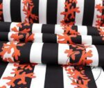 Black and White Coral Branch Patterned Fabric - Image 10
