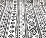 Black and White Ethnic Patterned Fabric - Image 5