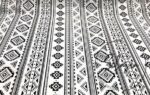 Black and White Ethnic Patterned Fabric - Image 6