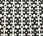 Black and White Fabric with Abundance Motif