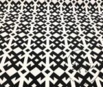 Black and White Fabric with Abundance Motif - Image 5