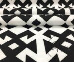 Black and White Fabric with Abundance Motif - Image 8