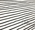 Black and White Hand Drawn Striped Sofa Fabric - Image 8