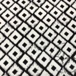 Black and White Ikat Argentine Pattern Fabric