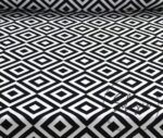 Black and White Interlocking Check Fabric - Image 5