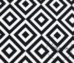 Black and White Interlocking Check Fabric - Image 7