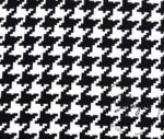 Black and White Large Houndstooth Pattern Fabric