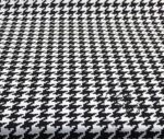 Black and White Large Houndstooth Pattern Fabric - Image 5