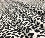 Black and White Leopard Patterned Sofa and Curtain Fabric - Image 7