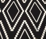 Black and White Mosaic Diamond Pattern Fabric - Image 3