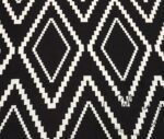 Black and White Mosaic Diamond Pattern Fabric